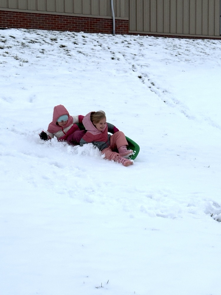 preschool sledding lesson