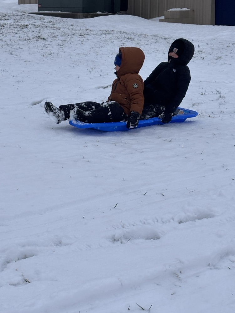 preschool sledding lesson