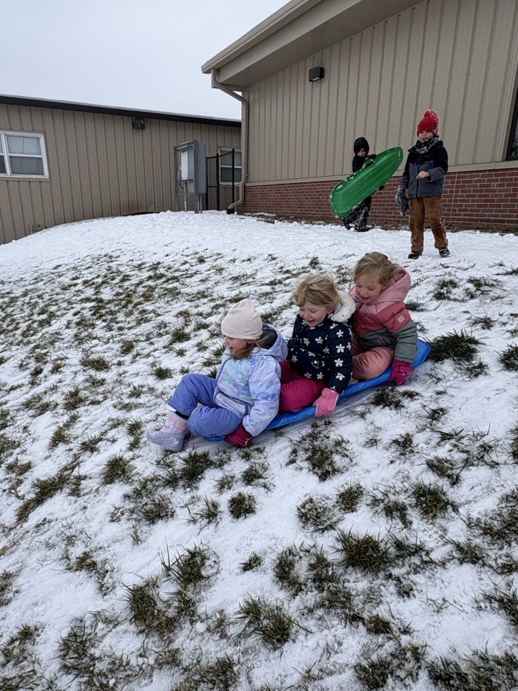 preschool sledding lesson