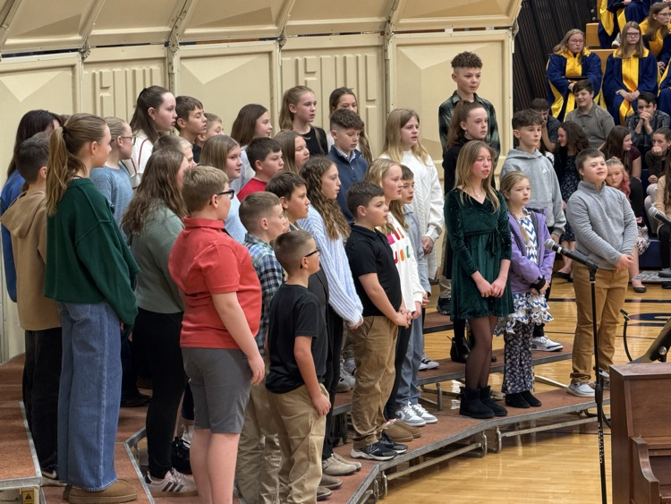 Raymond Central High School's winter music concert took place this evening, with the students delivering fantastic performances under the leadership of an exceptional teacher. The sound was remarkable. Great job, everyone.