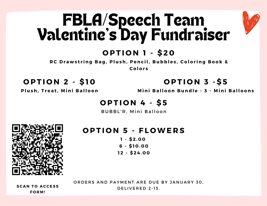 Delivered February 14th Orders and payment are due by February 6
