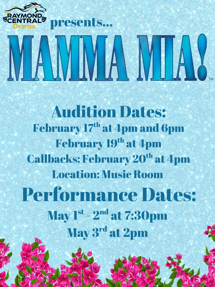 Mamma Mia Audition Poster