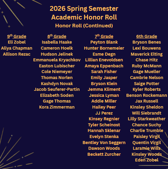 honor roll info