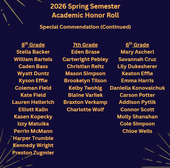 honor roll info