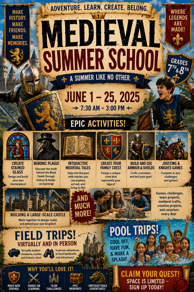 7th & 8th Grade Flyer for Summer School
