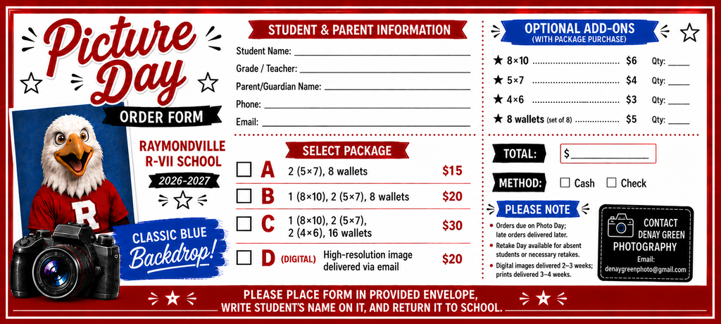 Picture day order form