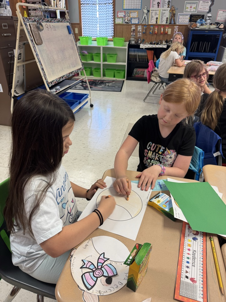 Working together making our Friend-Diagram!