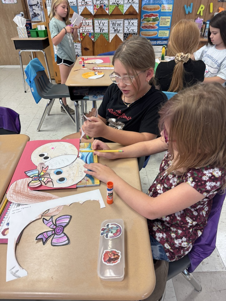 Working together making our Friend-Diagram!