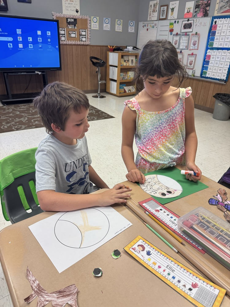 Working together making our Friend-Diagram!