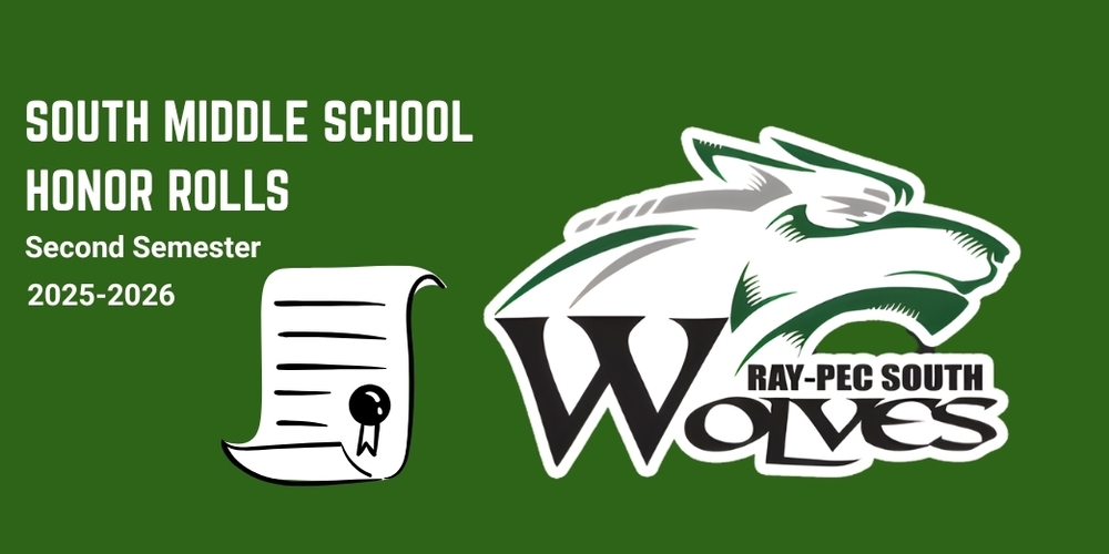 25-26 Honor Rolls for Semester 2 at East Middle School.