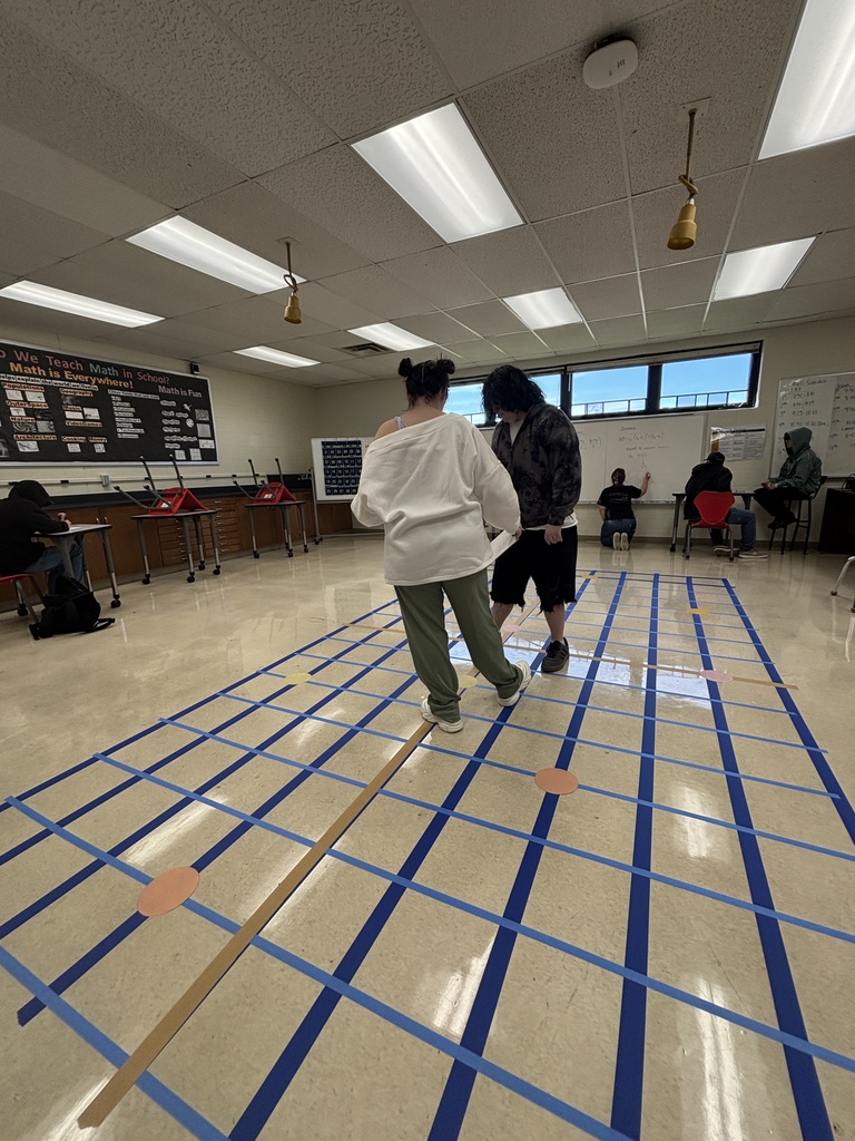 Students using the coordinate plane for learning.