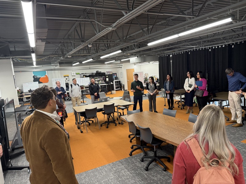 Educational leaders tour the LEAD Center