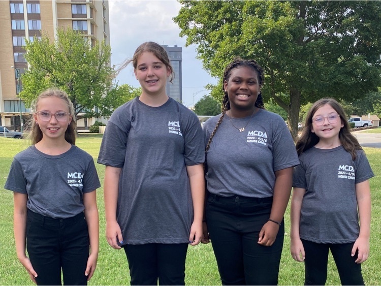 Honor choir students