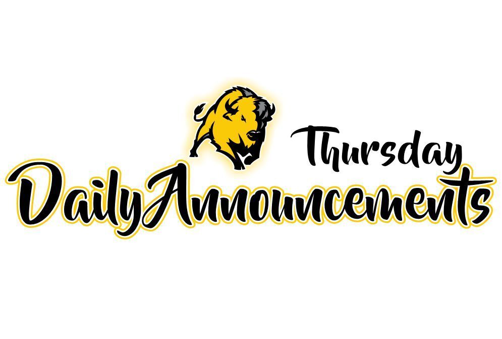 Thursday Announcements