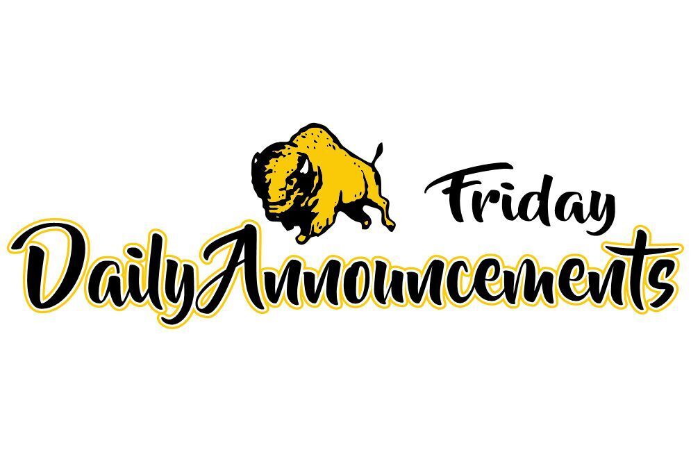 friday announcements