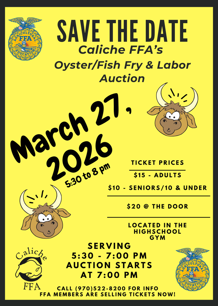 2026 CHS Oyster Fry Save the date