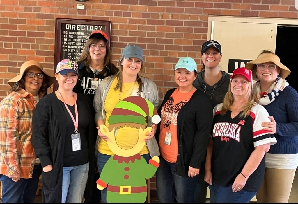 community members wearing hats