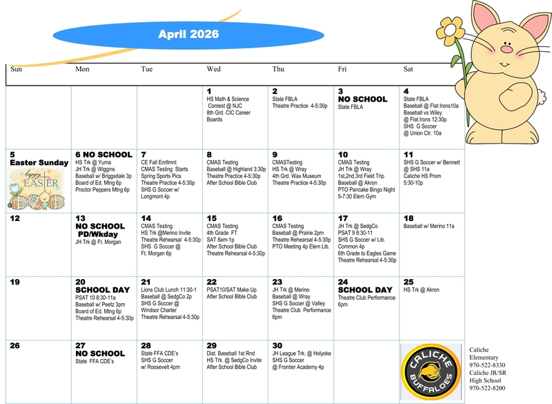 Monthly calendar