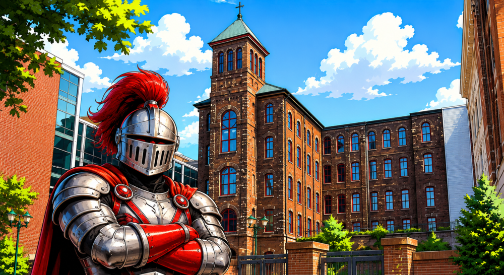 Red Knight in front of CMS
