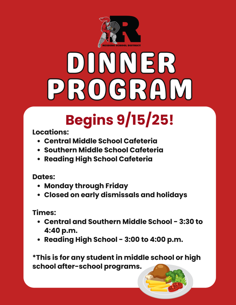 dinner program flyer