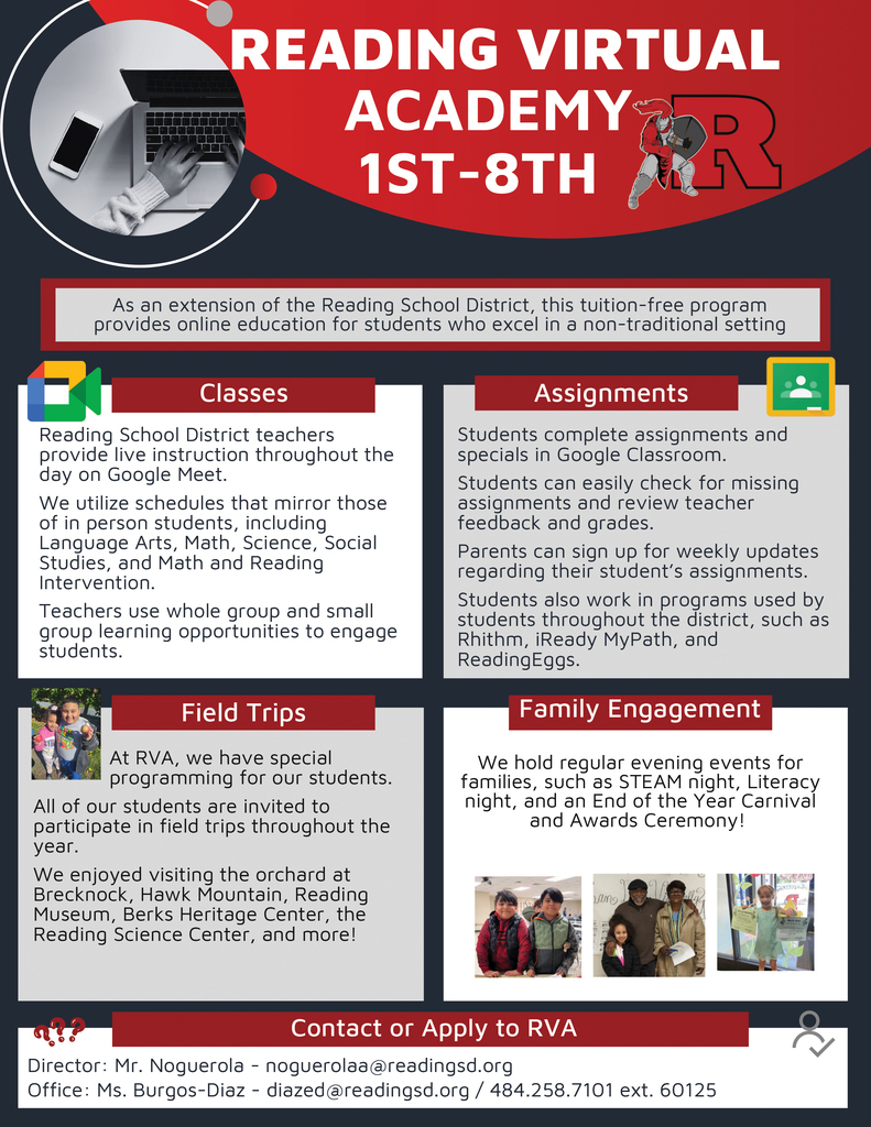 reading virtual academy 1st-8th