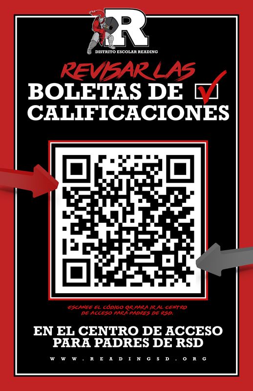 Report Card QR code in Spanish
