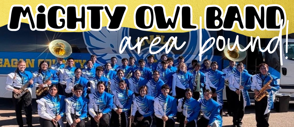 The Mighty Owl Band hit all the right notes! We’re proud to announce they received a Division 1 rating at competition and are headed to AREA! #MOB #OwlPride