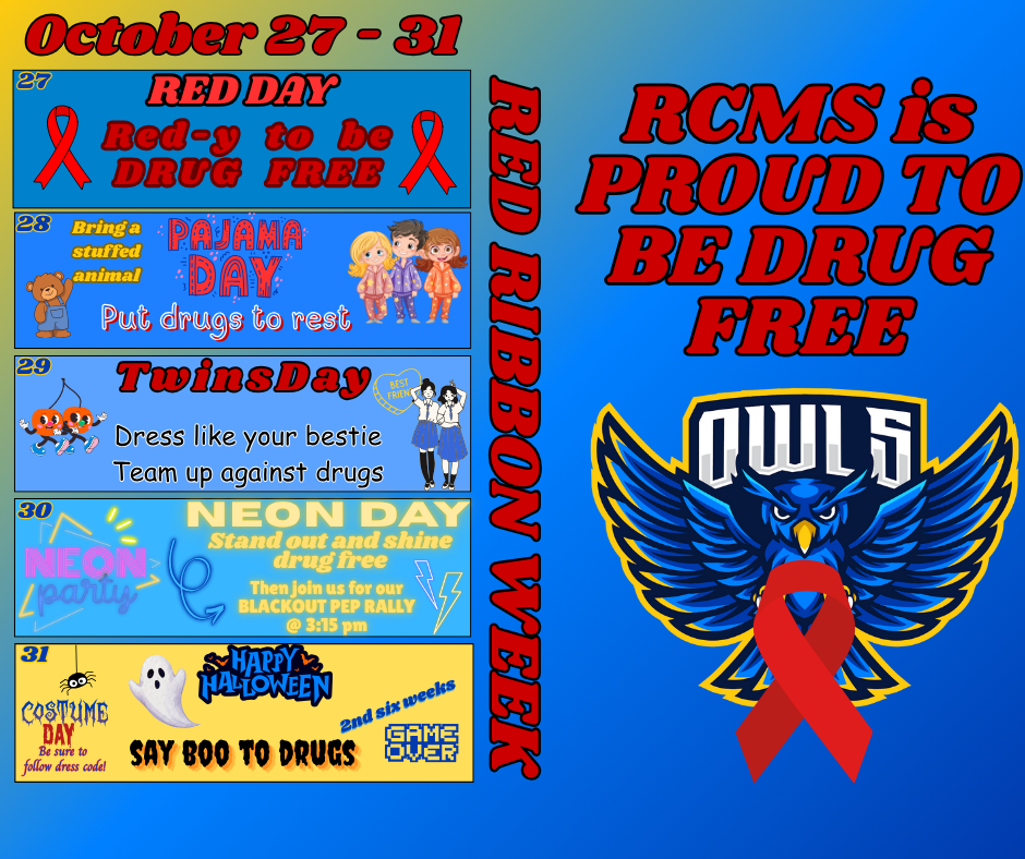 Red Ribbon Week dress up days for RCMS