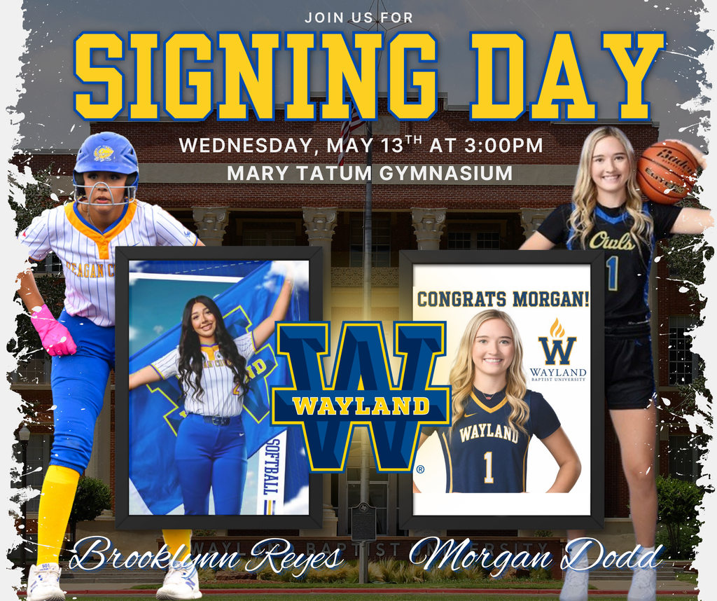 join us for signing day wednesday may 13 at 3:00 pm at mary tatum gymnasium