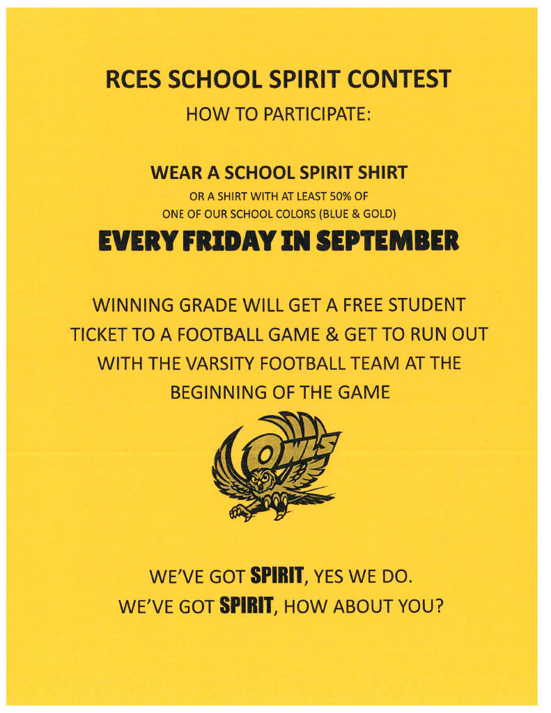 Wear blue and gold on Fridays in September!