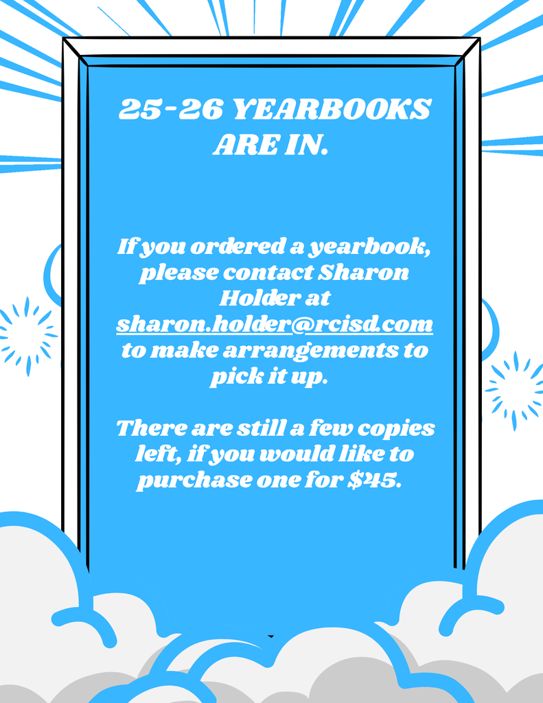 Yearbooks are in.