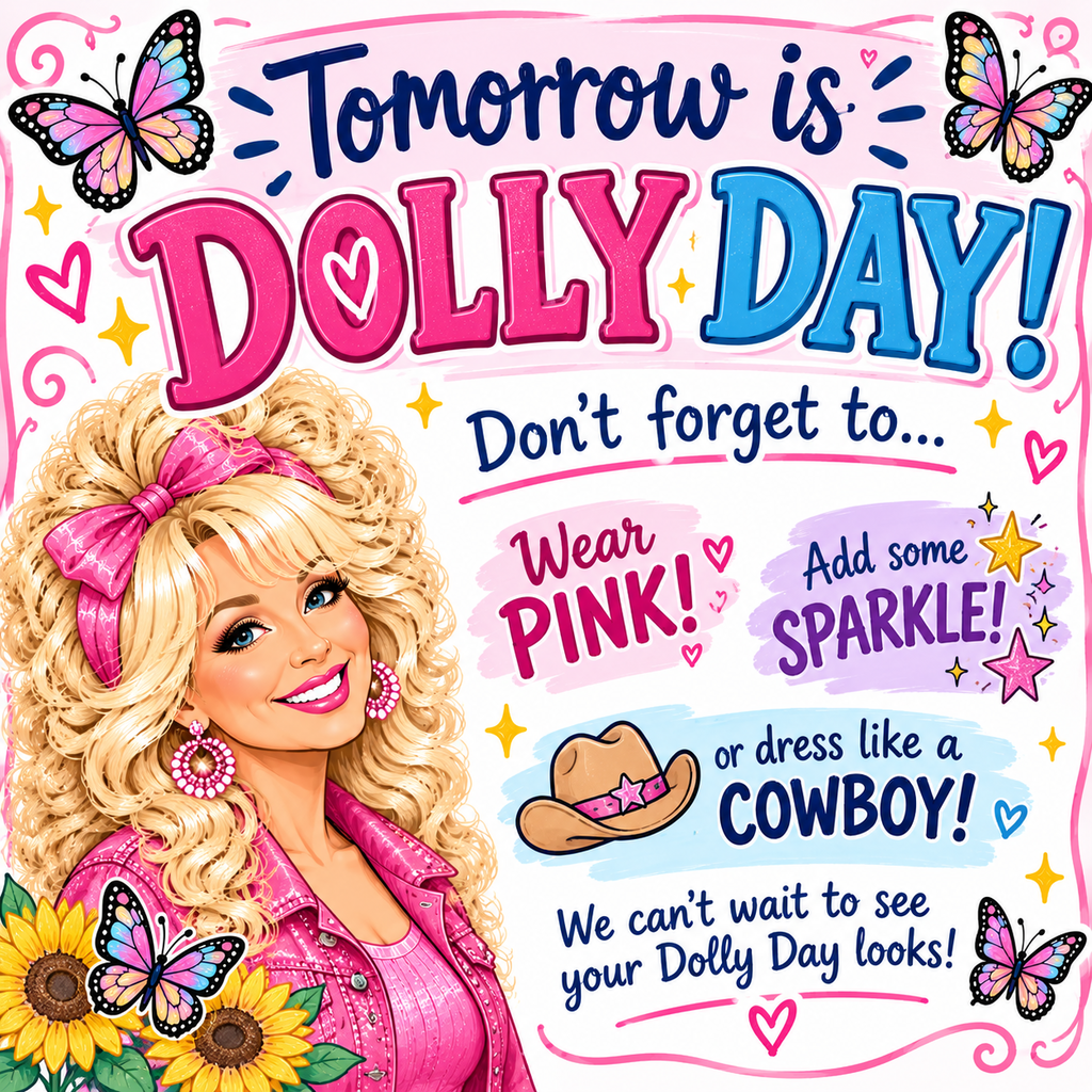 Dolly Day Tomorrow!