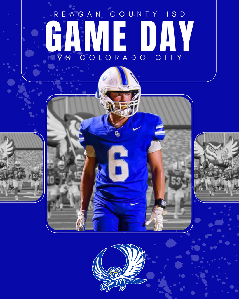Your Reagan County Owls take on the Colorado City Wolves this Friday, October 9 at 7:00 PM at James H. Bird Stadium! It’s our PINK OUT Matchup... so come out, be loud, and wear your best Pink Owl Gear as we cheer on our Owls! Purchase your Tickets today at the link below: https://www.vancoevents.com/us/DYII LET’S GO, OWLS! #OwlPride