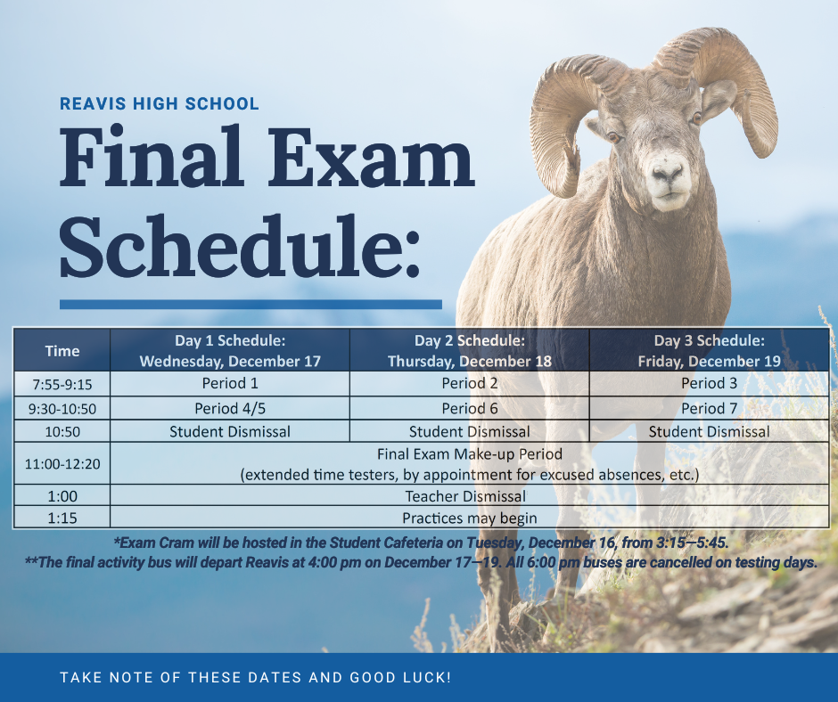 final exam schedule
