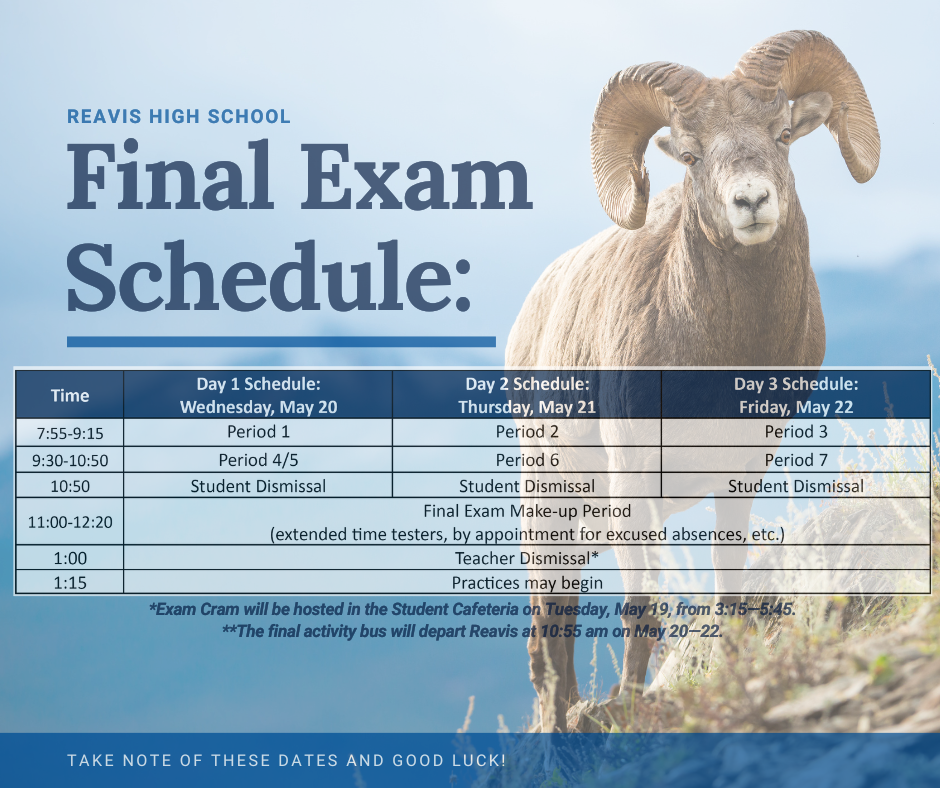 final exam schedule