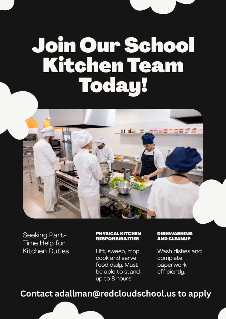 Flyer - Join Our School Kitchen Team Today!