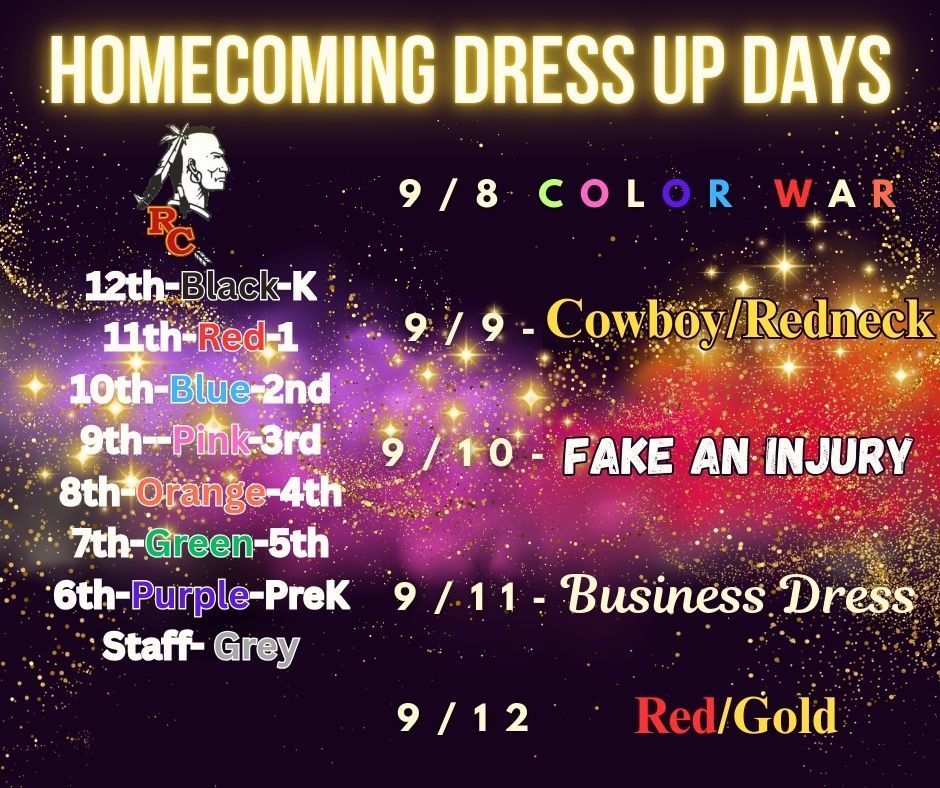 Homecoming Dress up Days