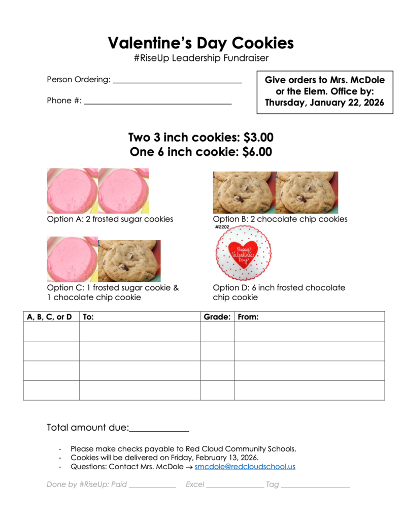 Cookie Orders