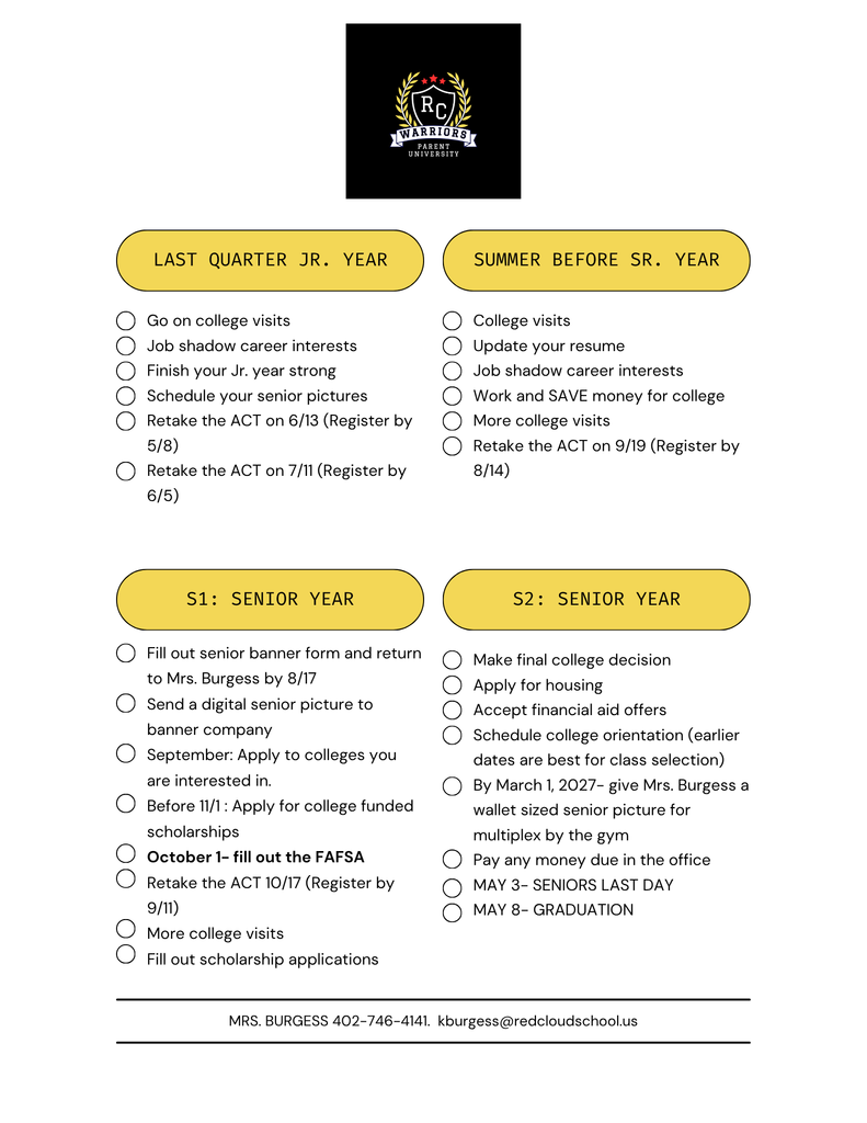 RC Warrior Parent University