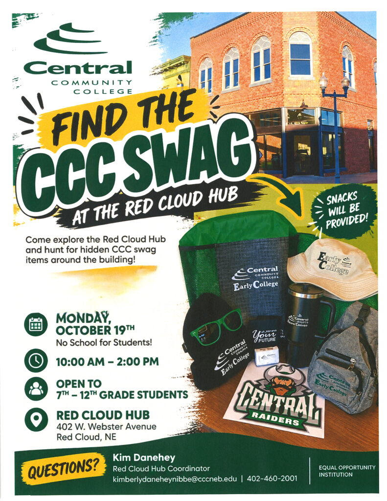 CCC Hub in Red Cloud- CHECK IT OUT