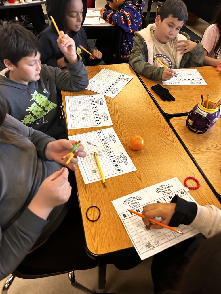 Sight Word Bingo happening today!