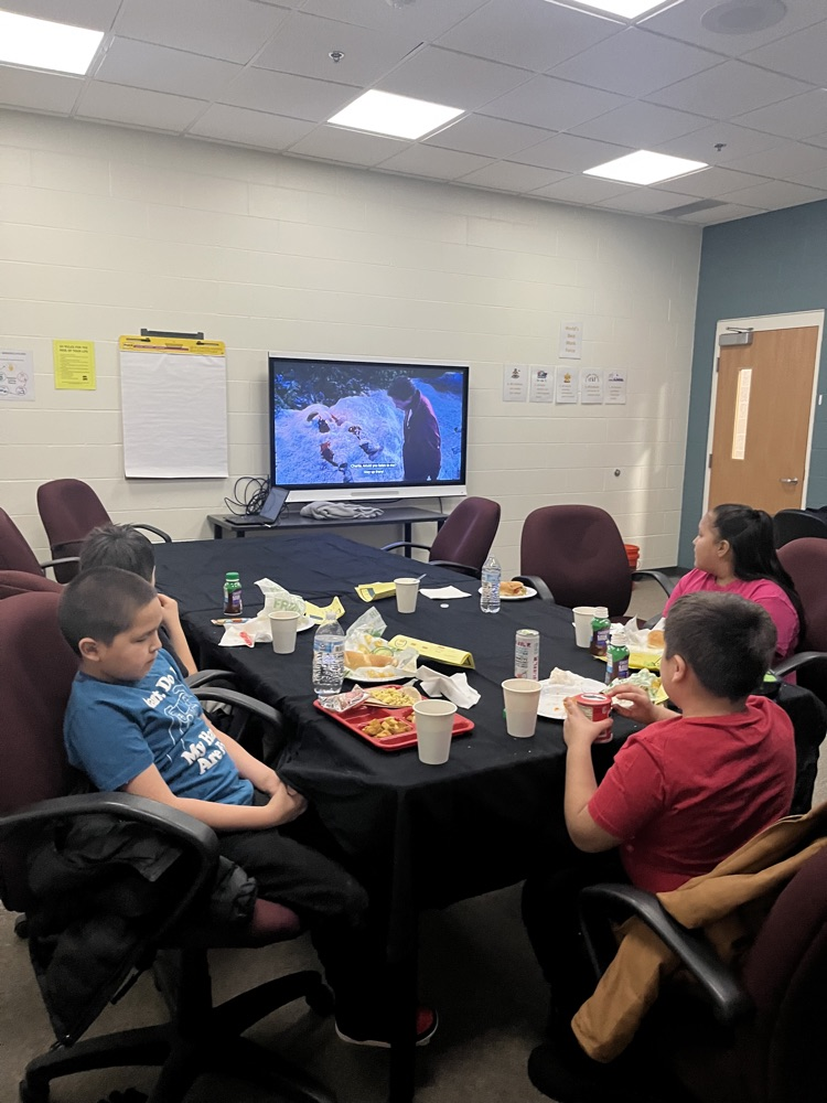 Lunch with principal today - grades 3-5 learners of the month