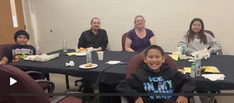 Lunch with principal today - grades 3-5 learners of the month