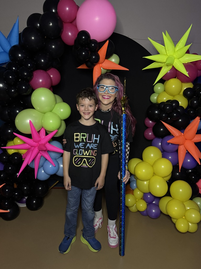 Mom and Son Glow party
