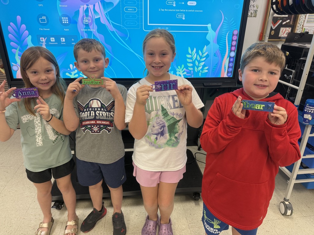 2nd Grade 3D printing