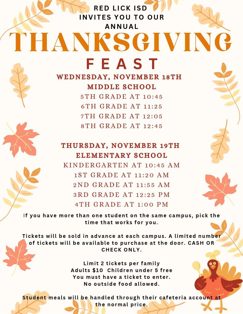 Thanksgiving Feast announcement