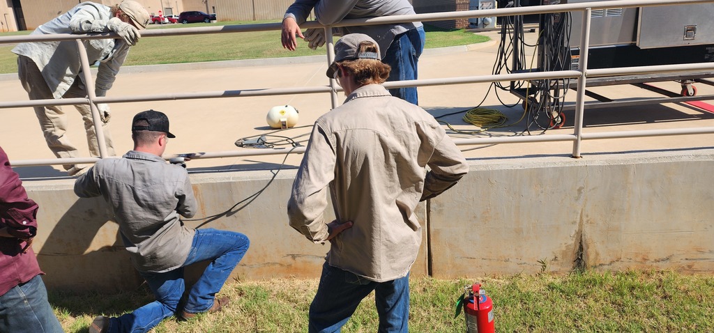 Safety Rail Repair by welding students