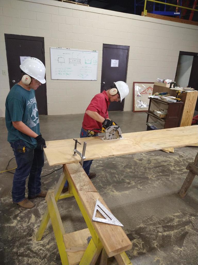 Construction Technology students at work