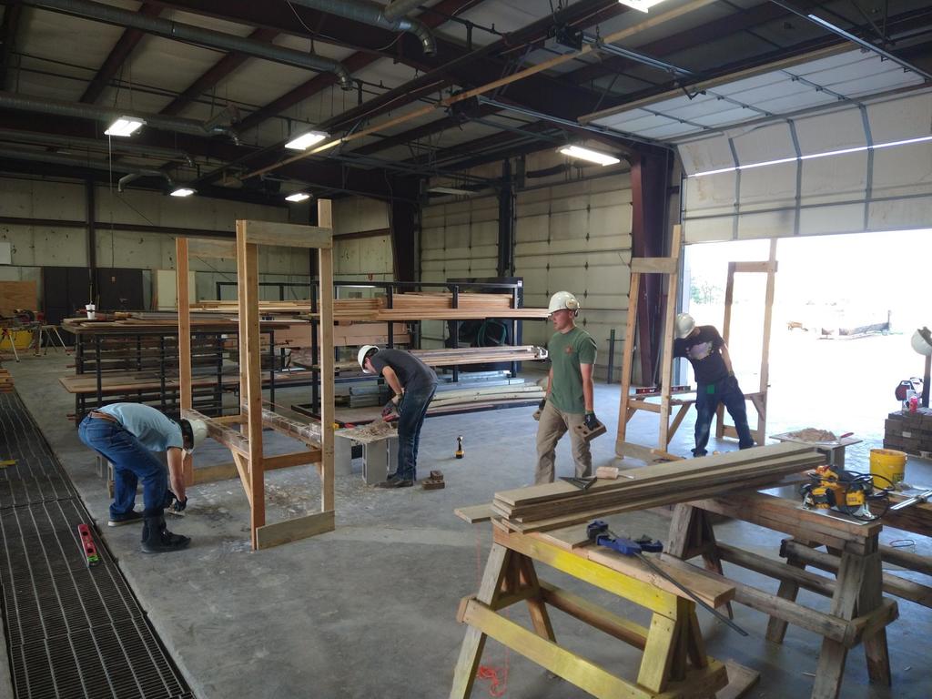 Construction Technology laying bricks