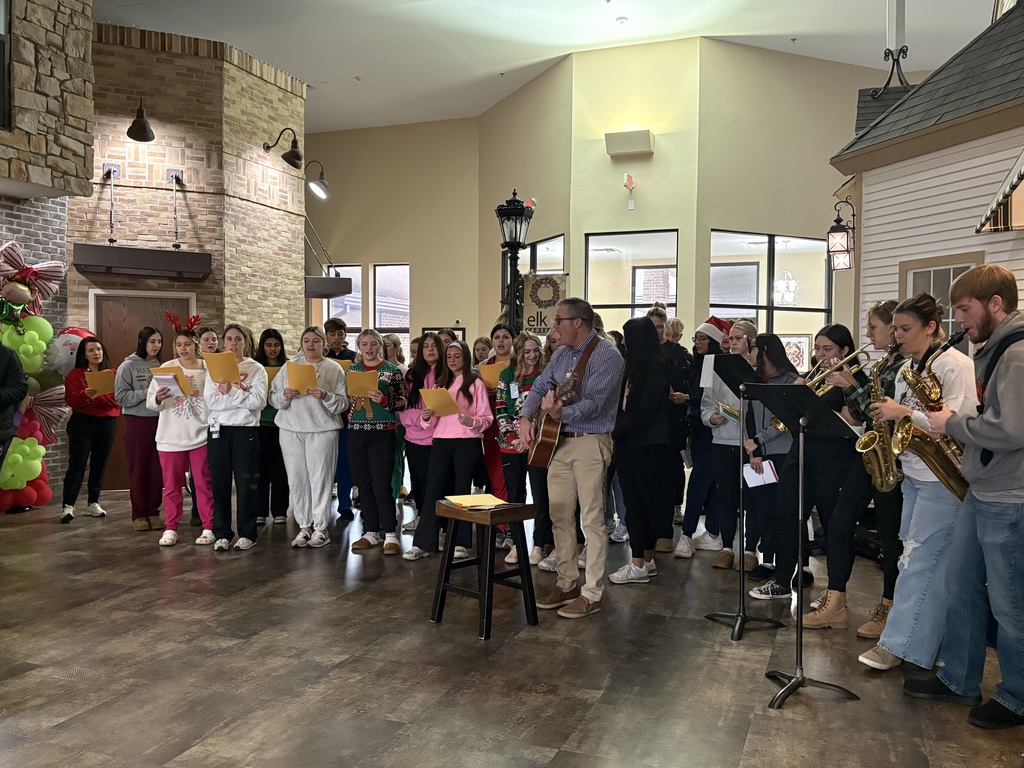 Health Careers Christmas Caroling at Elks Crossing Nursing and Rehabilitation  Center